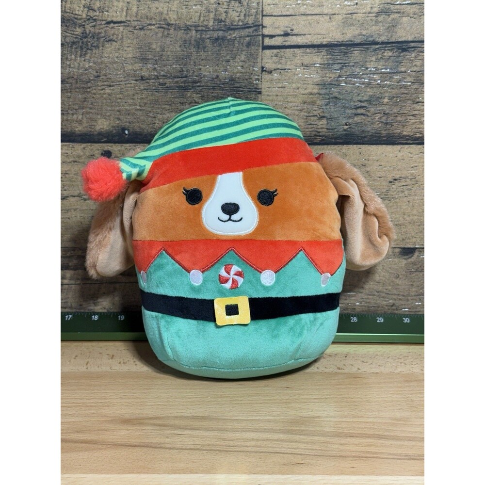 Squishmallows Darcy The Christmas Elf Dog 8" Stuffed Animal Plush